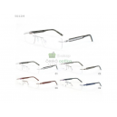 Módní vrtané (bezobrubové) kovové unisex brýle